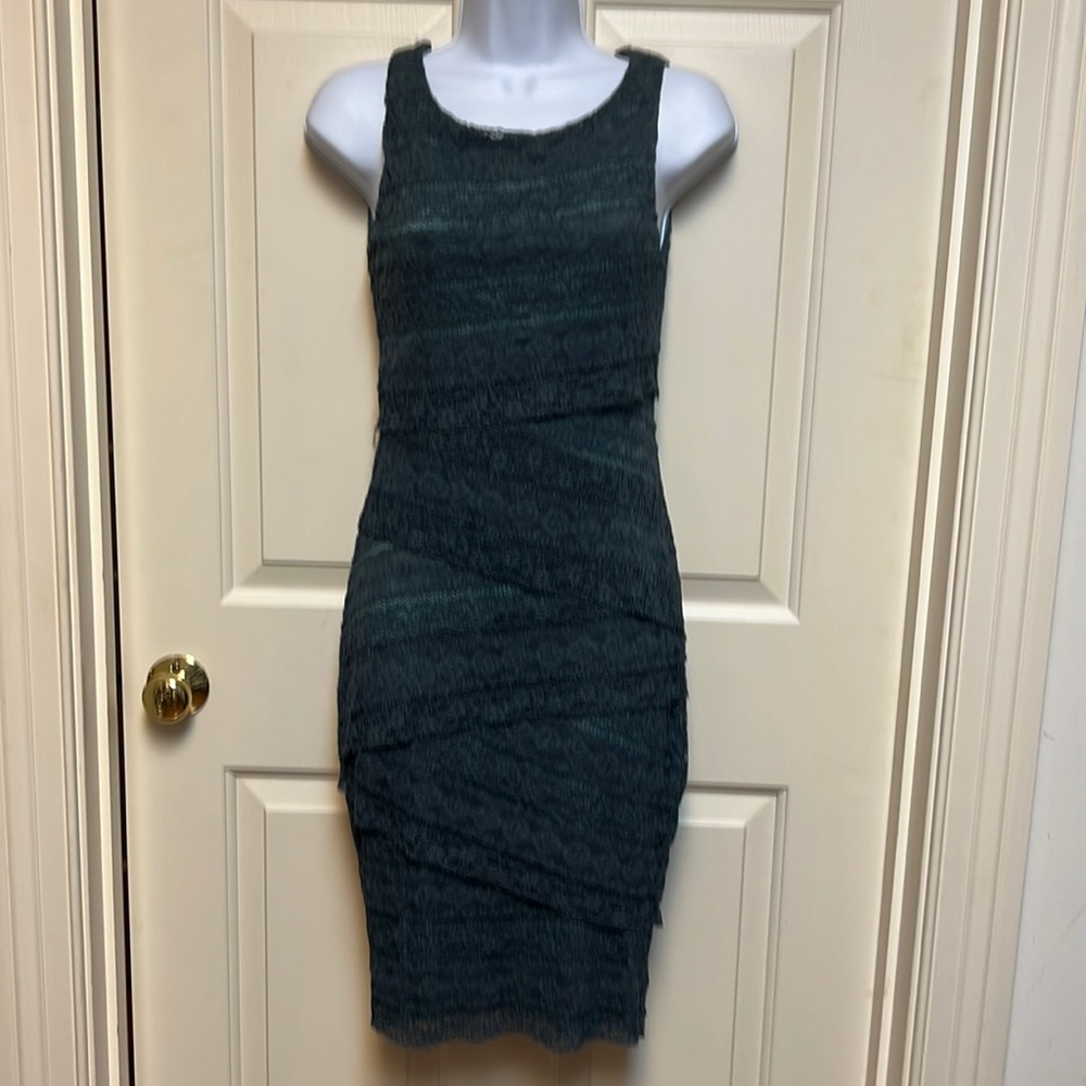 Blue lace dress size small